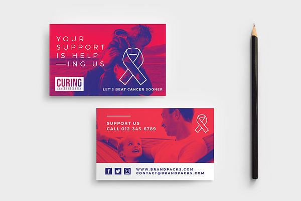 Cancer Charity Business Card