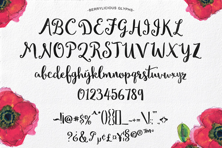Berrylicious Hand-lettered Script