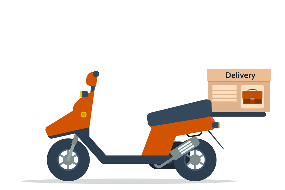 Scooter to deliver in Illustrations - product preview 8