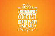 Summer cocktail party menu