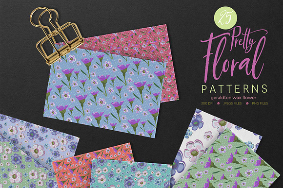Pretty Floral Design Set in Illustrations - product preview 4