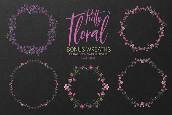 Pretty Floral Design Set in Illustrations - product preview 7