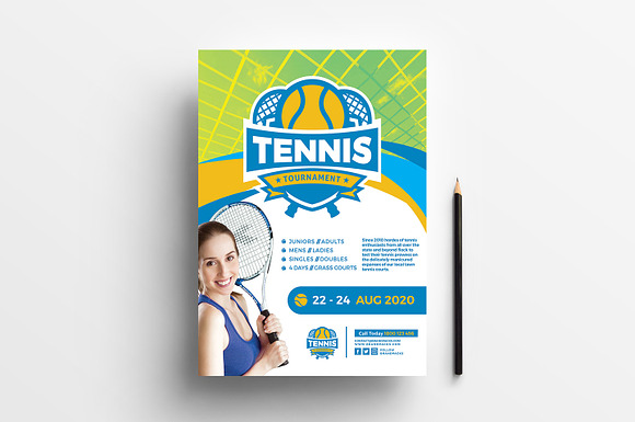 Tennis Templates Pack in Flyer Templates - product preview 2