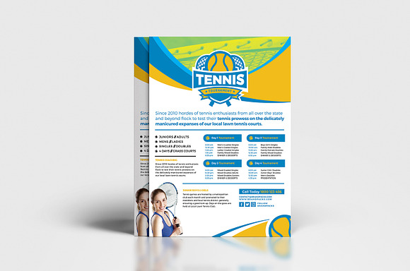 Tennis Templates Pack in Flyer Templates - product preview 3