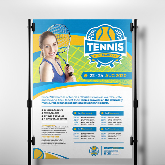 Tennis Templates Pack in Flyer Templates - product preview 4