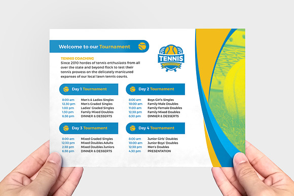 Tennis Templates Pack in Flyer Templates - product preview 6