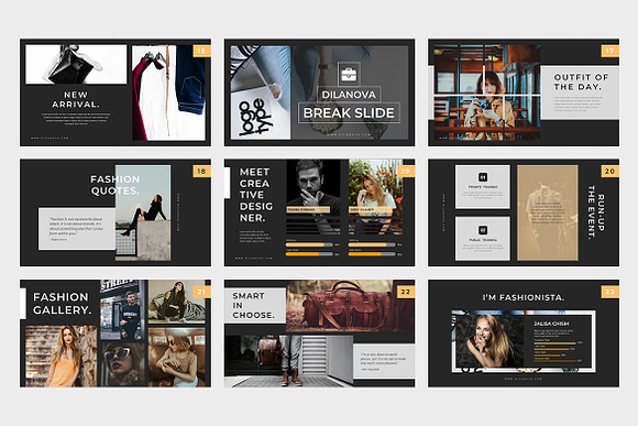 Dilanova Fashion Powerpoint Template in PowerPoint Templates - product preview 2