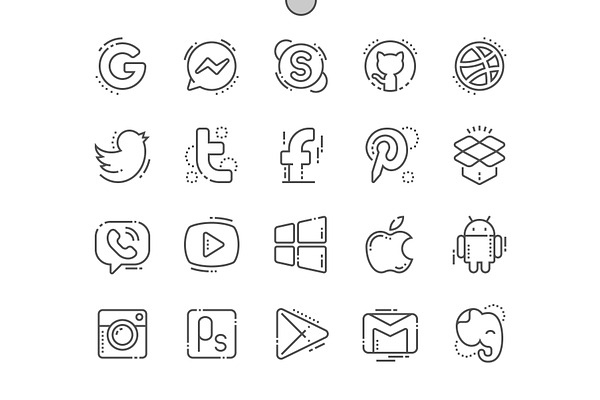 Logos Line Icons