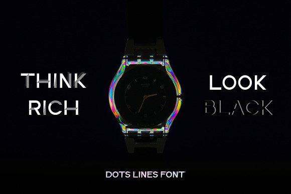 Dots Lines. Display font, 8 styles. in Display Fonts - product preview 4