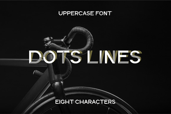 Dots Lines. Display font, 8 styles. in Display Fonts - product preview 8