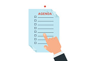 Agenda concept illustration