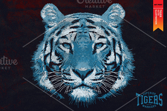 TIGERS - Vector illustration in Illustrations - product preview 2