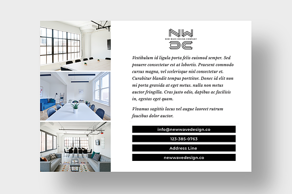 Interior or Architectural Postcard in Postcard Templates - product preview 3