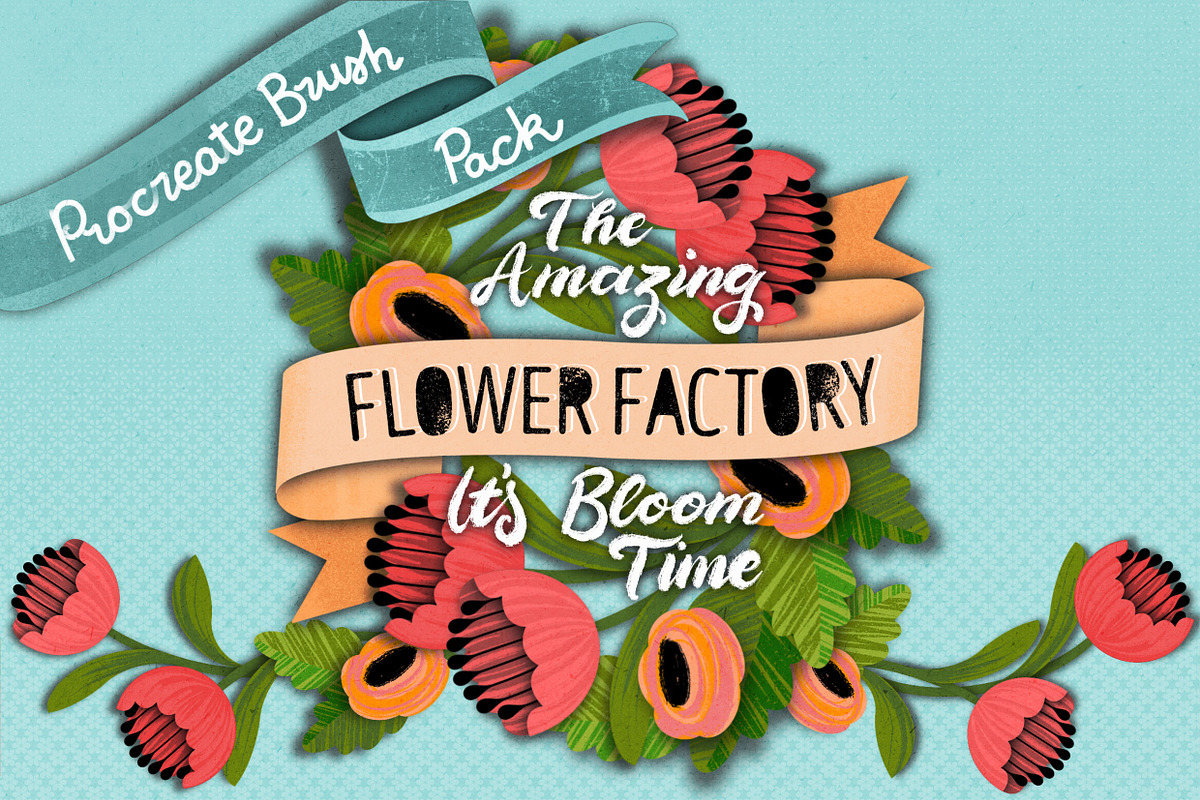 The Amazing PROCREATE Flower Factory in Photoshop Brushes - product preview 8