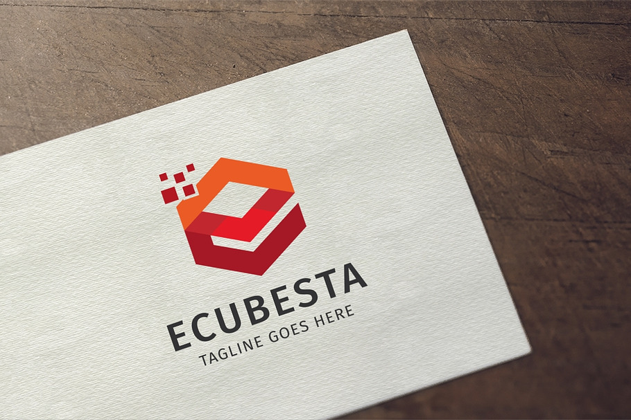 Letter E - Electro Cube Logo in Logo Templates - product preview 8