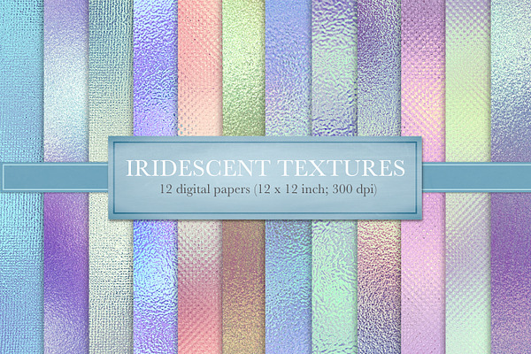 Iridescent foil textures