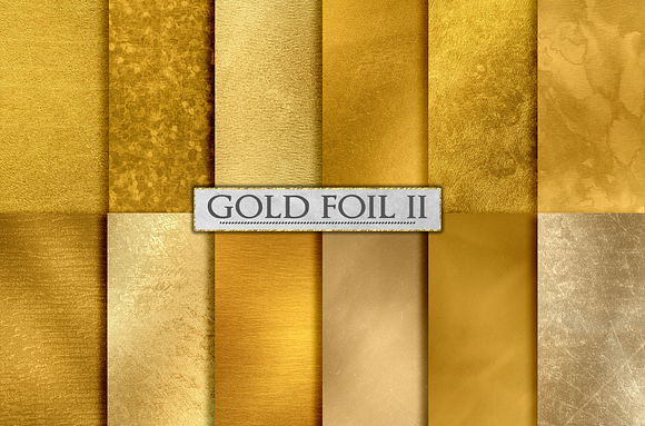 Gold Foil Textures, Gold Backgrounds in Textures - product preview 3