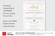 Wedding Invitation - Editable PDF