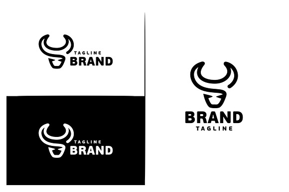 Bull Head in Logo Templates - product preview 1