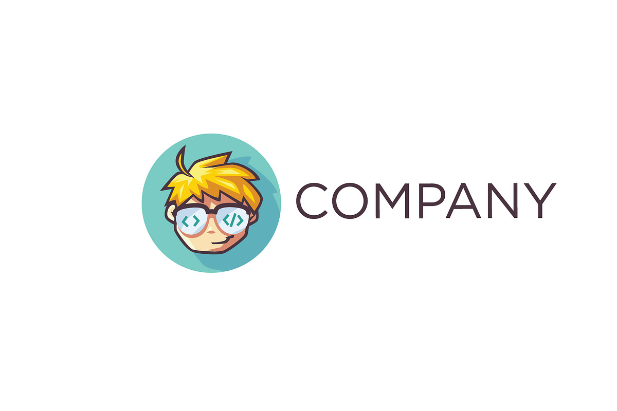 Geek Coder Logo in Logo Templates - product preview 8