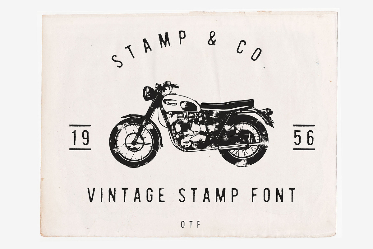 Stamp & Co - Vintage Stamp Font in Vintage Fonts - product preview 8