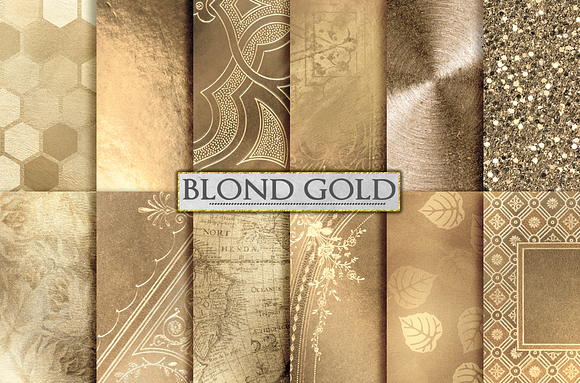 Gold Foil Textures, Gold Backgrounds in Textures - product preview 59