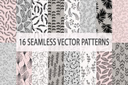 16 Seamless Leafy Vector Patterns