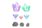 Color Crystals and Minerals Precious Diamond