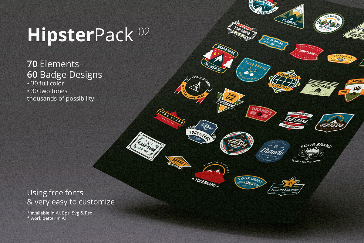 Hipster Pack 02 in Objects - product preview 8