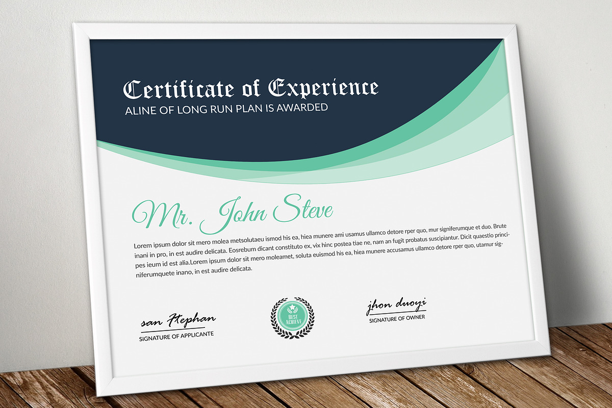 Certificate Word Template in Stationery Templates - product preview 8