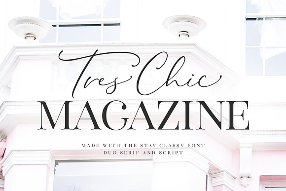 The Stay Classy Font Duo in Display Fonts - product preview 25