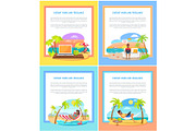 Distant Work and Freelance Promotional Banners Set