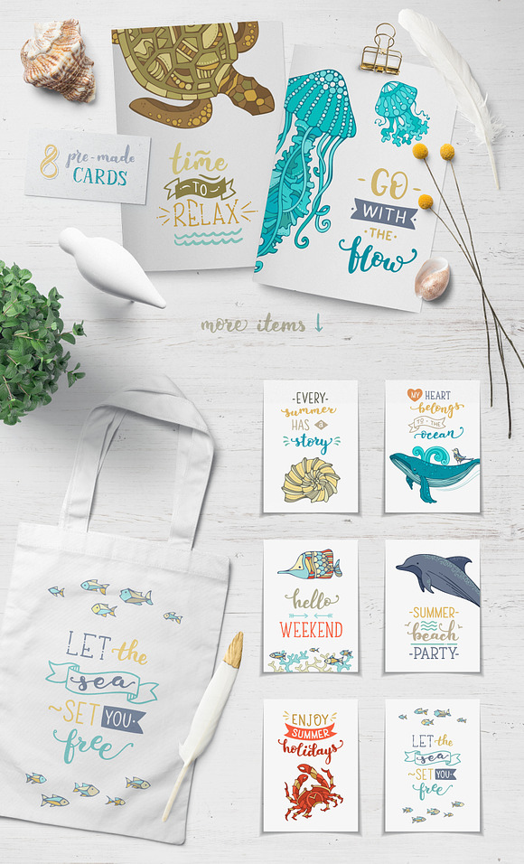 Ocean Underwater Life in Illustrations - product preview 9