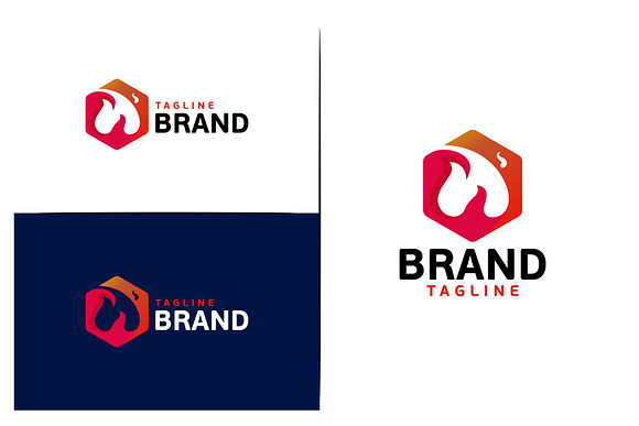 Flame Box in Logo Templates - product preview 1