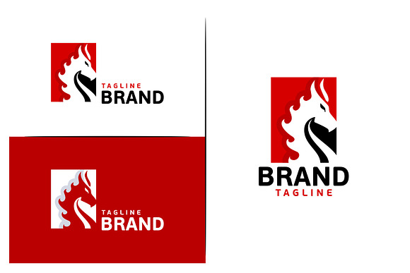 Red Dragon Logo Design  in Logo Templates - product preview 1