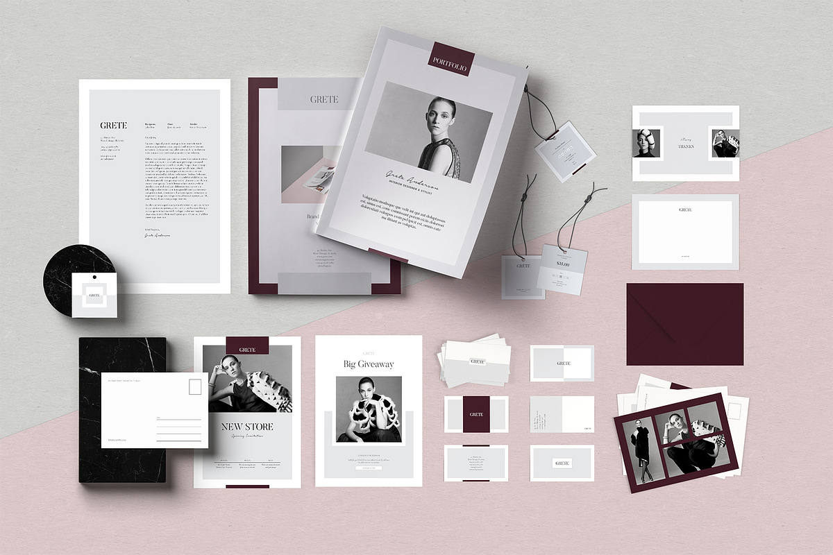 Grete Brand Identity Pack in Stationery Templates - product preview 8