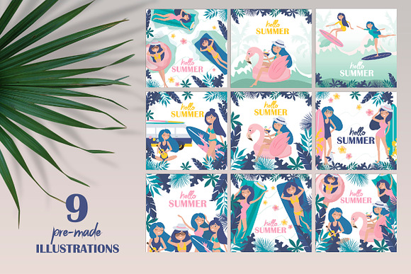 California Dream/SUMMER kit in Illustrations - product preview 1