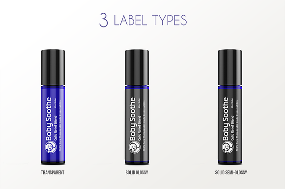 Roll-on Bottle Mockup v. 10ml-B Plus in Product Mockups - product preview 2