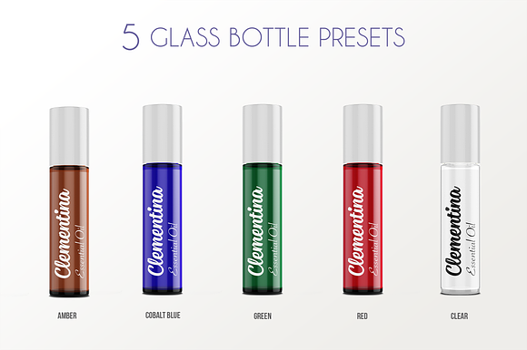Roll-on Bottle Mockup v. 10ml-B Plus in Product Mockups - product preview 3