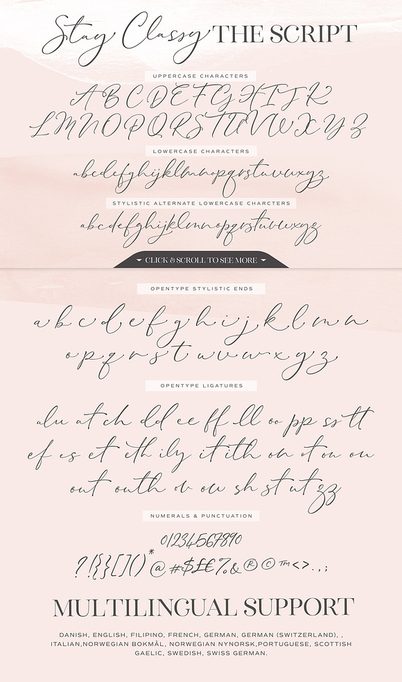 The Stay Classy Font Duo in Display Fonts - product preview 31
