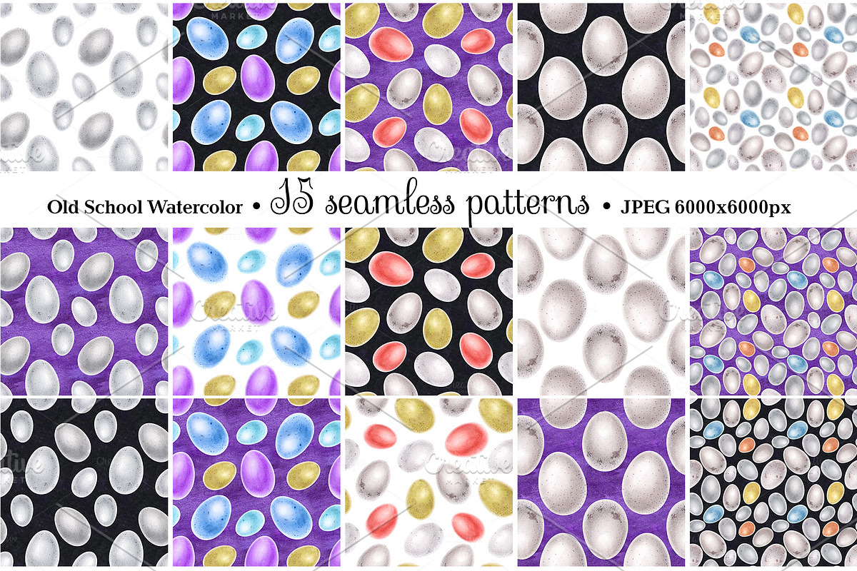 Watercolor bird eggs in Illustrations - product preview 8