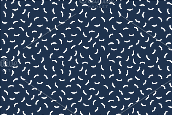 Trendy seamless memphis patterns in Patterns - product preview 9