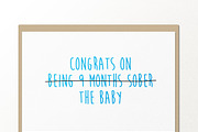 congrats on the baby card