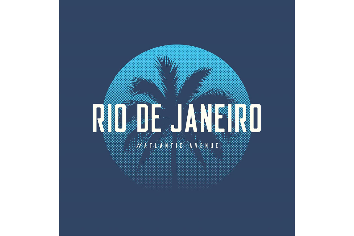 Rio de Janeiro Atlantic Avenue t-shirt and apparel design with p in Illustrations - product preview 8