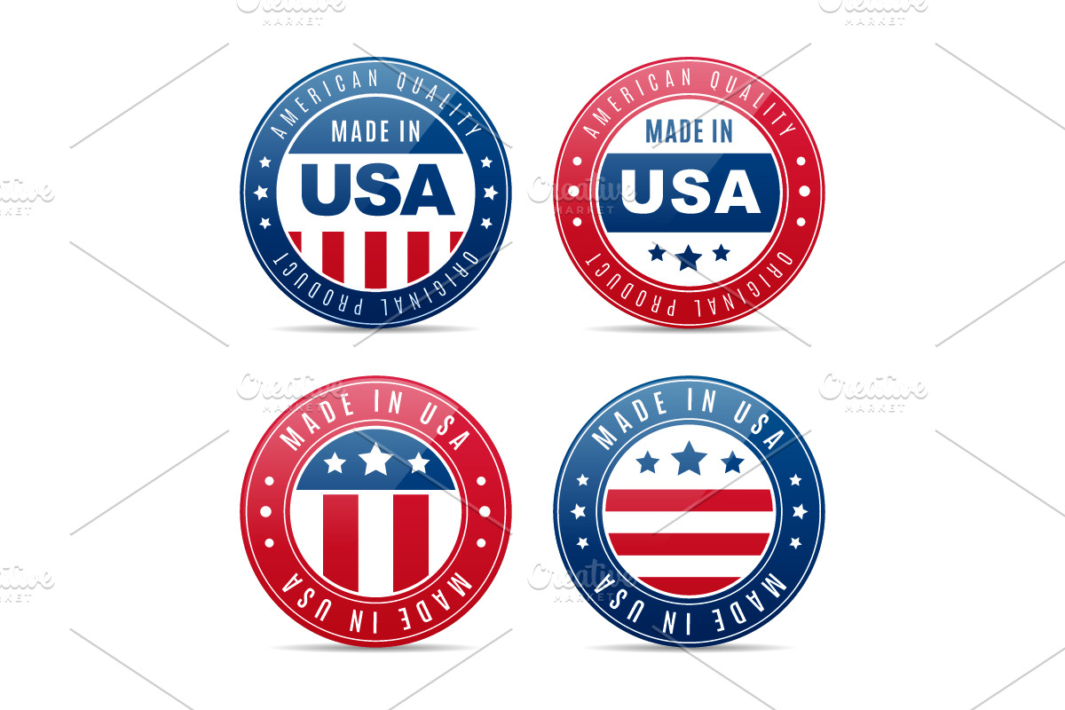 MADE IN USA Badges in Illustrations - product preview 8