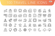 Travel Line Icons. Set 1