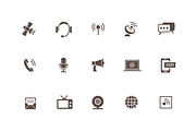15 Communication and Audio Icons