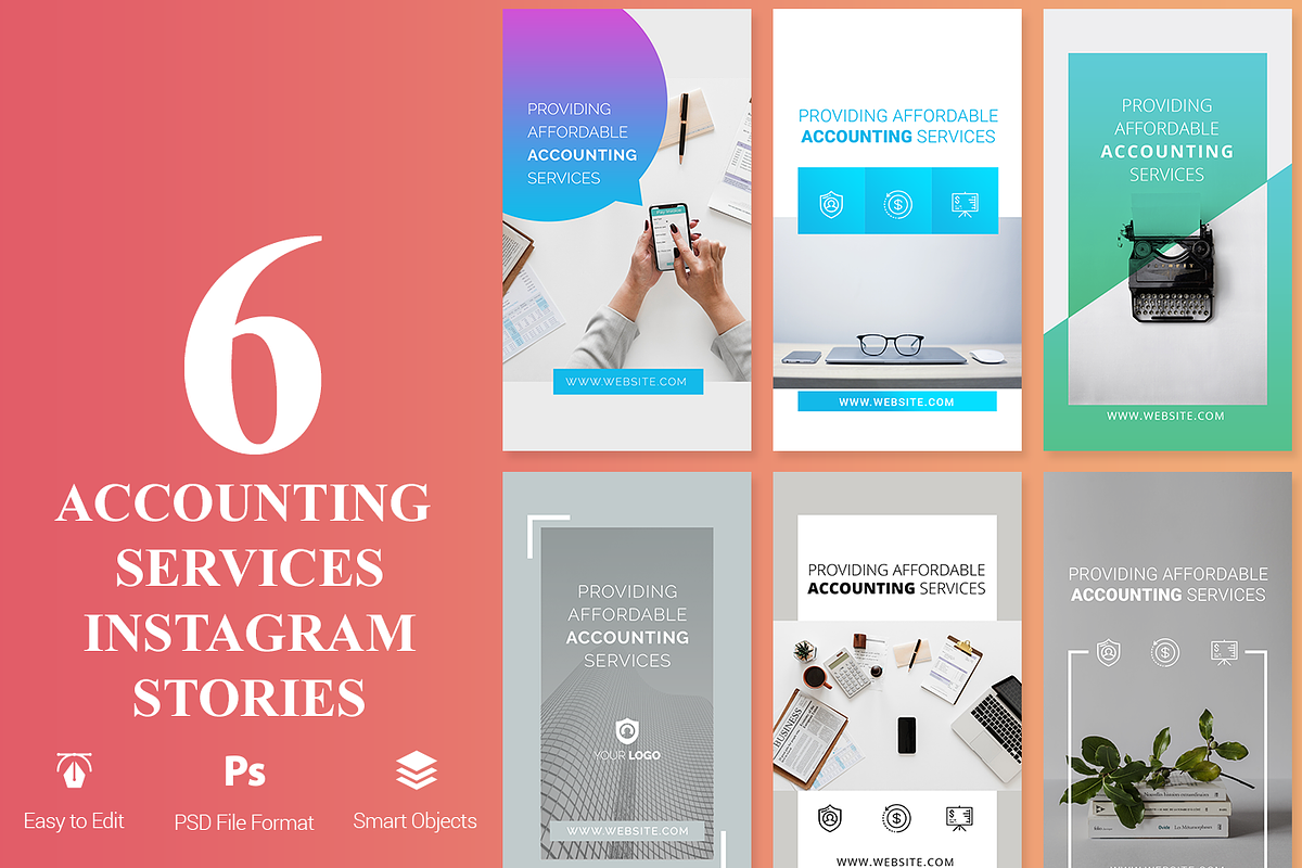Accounting Instagram Stories in Instagram Templates - product preview 8