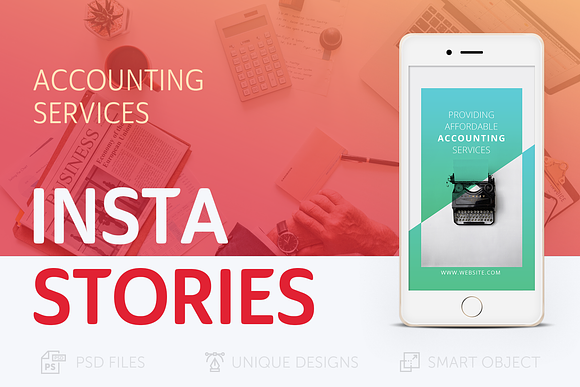 Accounting Instagram Stories in Instagram Templates - product preview 3