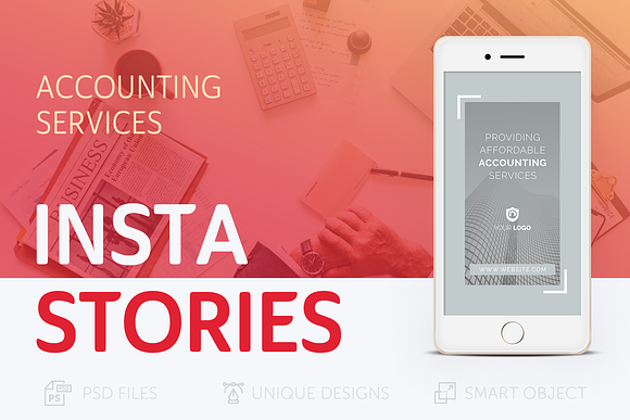 Accounting Instagram Stories in Instagram Templates - product preview 4